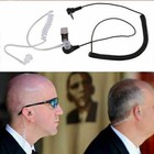 3.5mm MP3 MP4 Transparent Covert Acoustic Tube Earpiece For Phone Motorola Radio