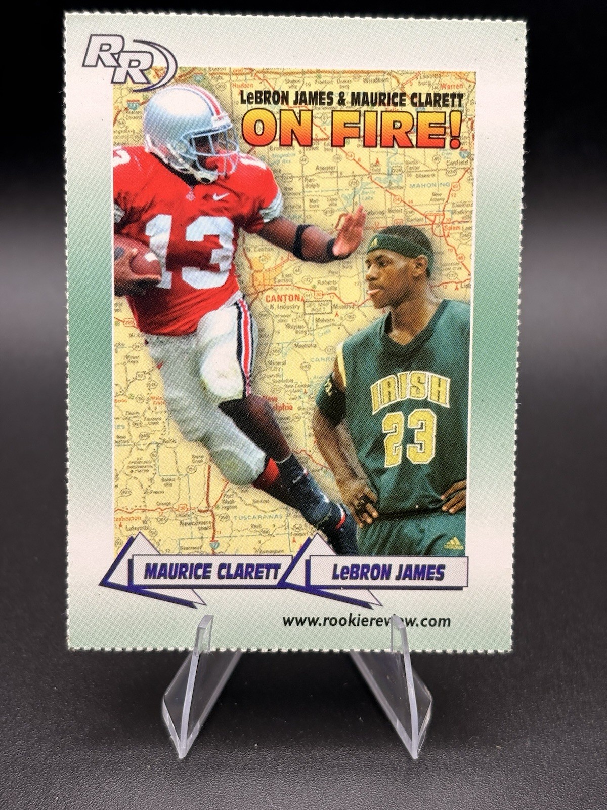 Lebron James Rookie High School SVSM 2003 Rookie Review On Fire Card ULTRA RARE
