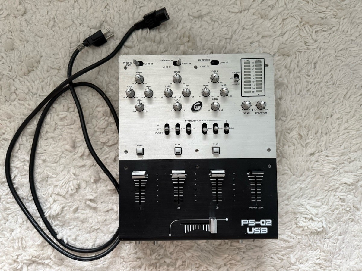 Gemini PS-02 USB DJ Mixer [Power Tested Only] | eBay