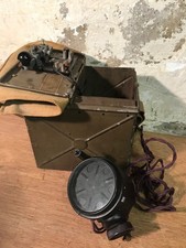 WW2 Lucas British Army MkII Daylight Signal Lamp with Morse Key and Case Working