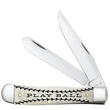 Case xx Knives Trapper Play Ball Natural Bone AWTC54PB Pocket Knife