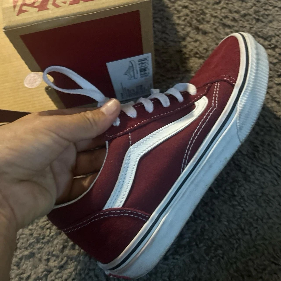 VANS Old Skool низкий черный и белый - детский размер 4 - Изображение 2 из 4