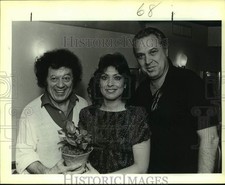 1986 Press Photo Marty Allen, Rose Mary Herrera, Steve Rossi at Flores Gala