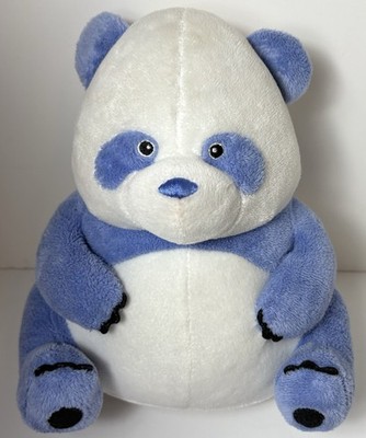 Baby Wild Wildlife Artists PANDA Blue & White 2010 Plush Stuffed Animal Bear 8''