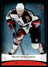 2005-06 Upper Deck Artifacts Maxim Afinogenov Buffalo Sabres #13