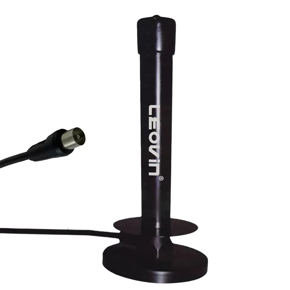 ROBERTAGOR LEOVIN ANTENNA TV DIGITALE CALAMITA PORTATILE AMPLIFICATA DVB-T 25DB AUTO CAMPER CASA