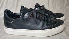 Good Man Brand Italy Shoes Mens 9 Black Leather Suede Wingtip Street Sneakers