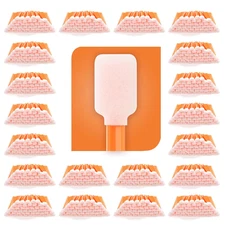 Foam Swabs (1000 Pcs Large Rectangular Foam Tips, 5.25", Orange) Cleanroom Foam