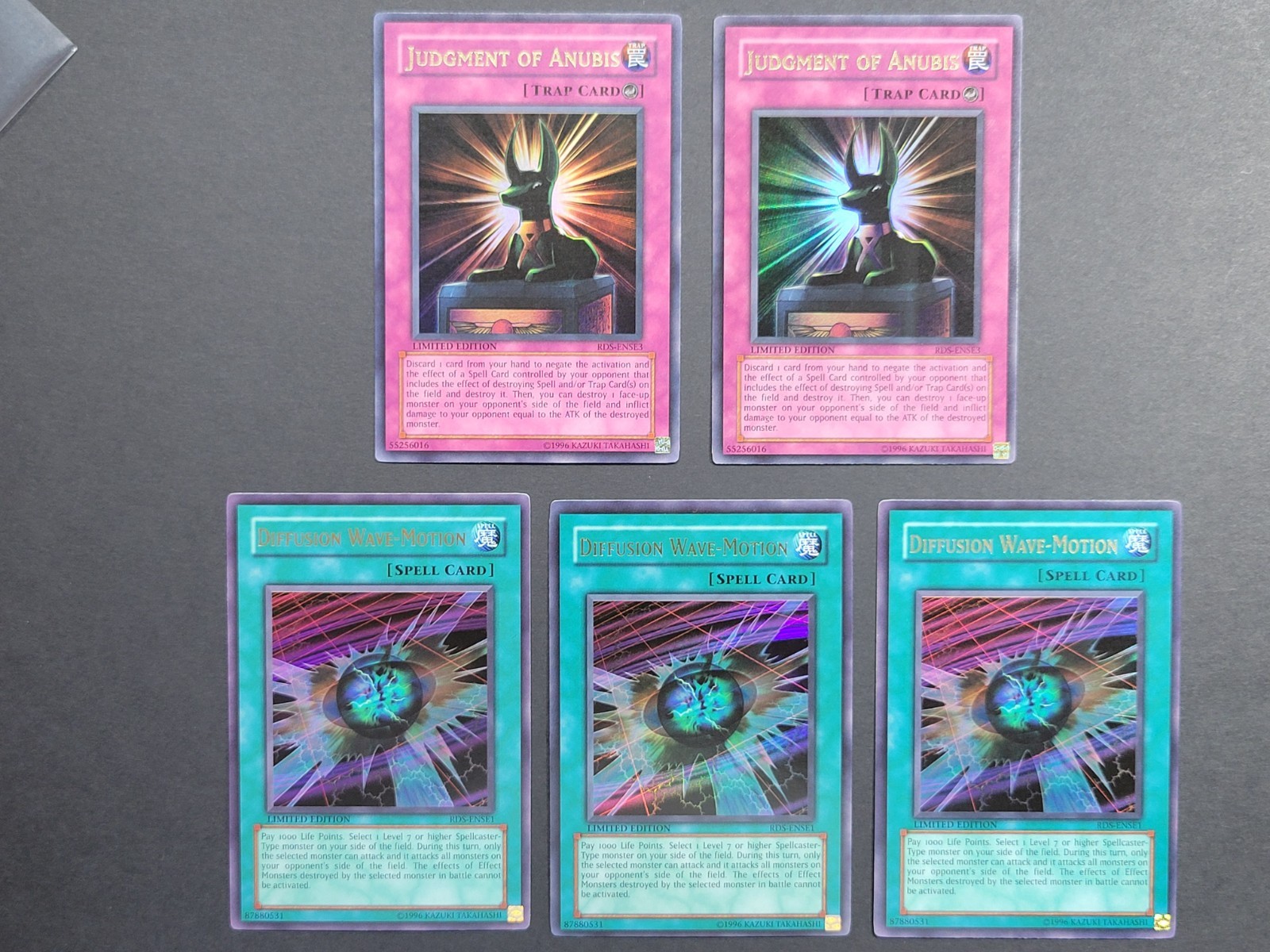 Yugioh RDS-Series 5-Card Lot Limited Edition Ultra Rares
