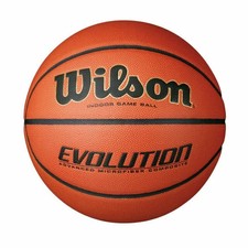 Wilson Evolution 29.5 Inch Indoor Game Basketball - Black Composite Leather