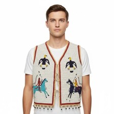 Powwow Regalia Vest Hand Beaded Native Traditional Tribal Outfit PRV187