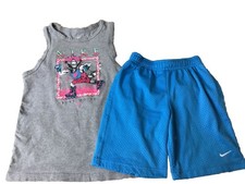 NIKE Boys size SMALL JUST DO IT SKATE TANK TOP SHORTS OUTFIT