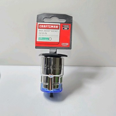 Sears Craftsman  Max Axess 1/2  Drive Socket 15/16  38983 6 Point