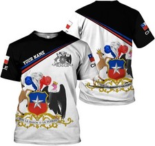 Personalized Name Chile Shirts for Men and Women, Chile Chilean Flag Pride Gift