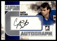 2011-12 ITG Captain-C Autographs Silver Garth Butcher Auto St. Louis Blues #A-GB