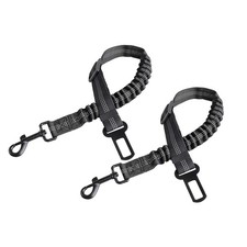 Dog Car Seat Belt 2-Pack Adjustable Pet Safety Leash with Bungee Buffer, 360 17