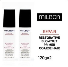   Set of 2  Milbon Repair Restorative Blowout Primer for Coarse Hair Japan