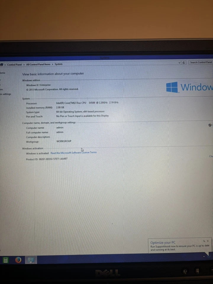 Windows 8 Dell optiplex 755 Desktop computer duo core 2GB 17" Monitor 74GB HD - Image 4 of 4