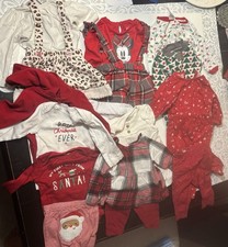 Baby Lot 15 ea Christmas Bodysuit, pants, shirt, skirts 3-6 month  6 month