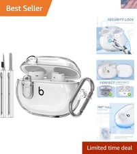 Heavy-Duty Clear Case for Beats Studio Buds with Wireless Charging  Cleaner Kit