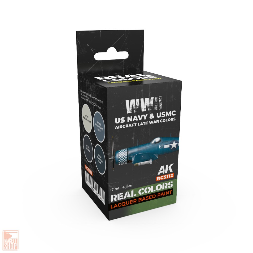 AK Interactive RCS112 - WWII US Navy & USMC Aircraft Late War Colors Set - New