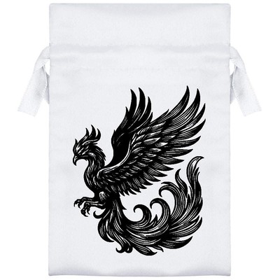 Satin Kordelzugbeutel/Beutel ''Unsterblicher Phönix Vogel'' (SB048400)