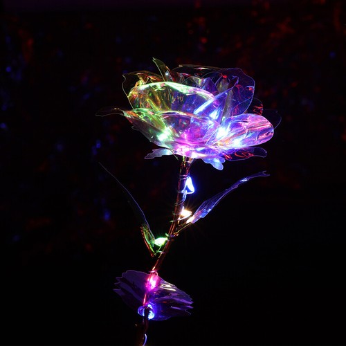 Galaxy Rose Forever Flor en Cúpula Vidrio LED Luz Día de San Valentín Cumpleaños Regalo - Imagen 123 de 173