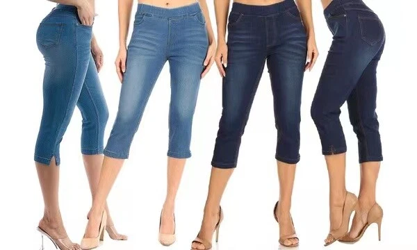 White jegging capris cheap