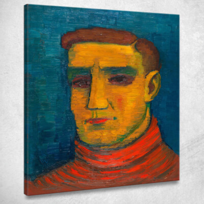 Männerportrait 2 Karl Wiener, kwn356 Leinwandbild