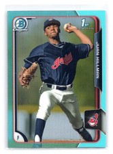 2015 Bowman Draft #140 Juan Hillman Chrome Blue Sky Refractors