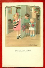 CHILDREN BY Pauli Ebner VINTAGE POSTCARD 172