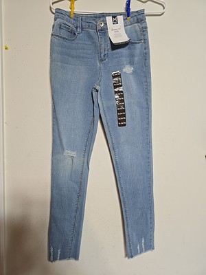 Member's Mark Girl's Mid Rise Stretch Denim Skinny Fit Jean with Headband