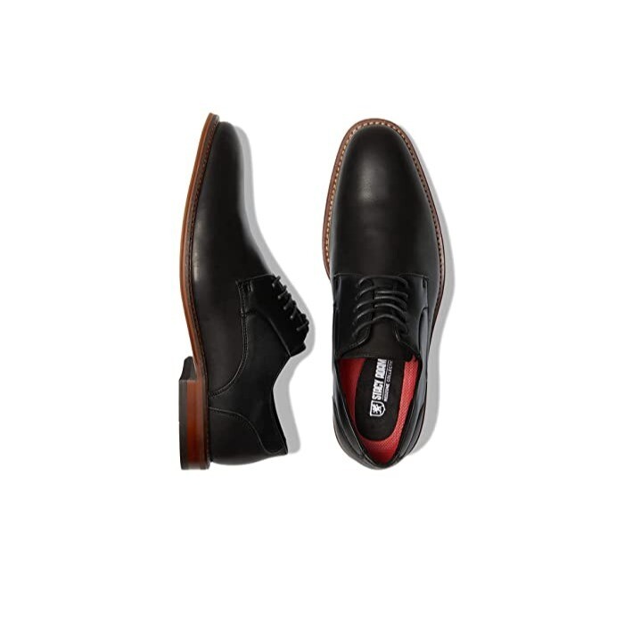 SAOLA Stacy Adams Marlton punta piatta Oxford da uomo nero usatoa tag