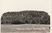 Friendship WISCONSIN WI  Rocho-a-Cri Mound VINTAGE RPPC REAL PHOTO POSTCARD