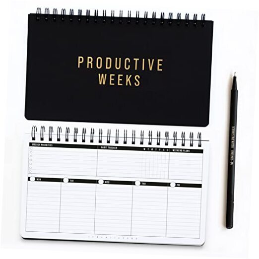 Weekly Planner 2024 (Undated) | Daily Weekly Monthly Planner Monday Start