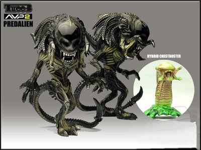 Plastic arts Three-B 3B AVPR set of 3 (predalien, predator and