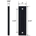 Wright Products INTERIOR BARN DOOR FLUSH HANDLE SET 2-Pc MATTE BLACK ~ New — photo 3