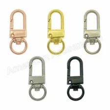 Metal Lobster Clasps Swivel Lanyards Snap Hooks Strap for Keychain Bags 