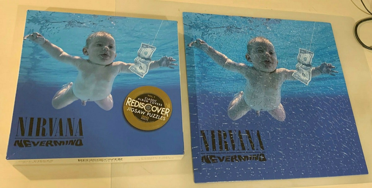 Awesome OOP NIRVANA NEVERMIND ALBUM COVER 300-PIECE DOUBLE-SIDED