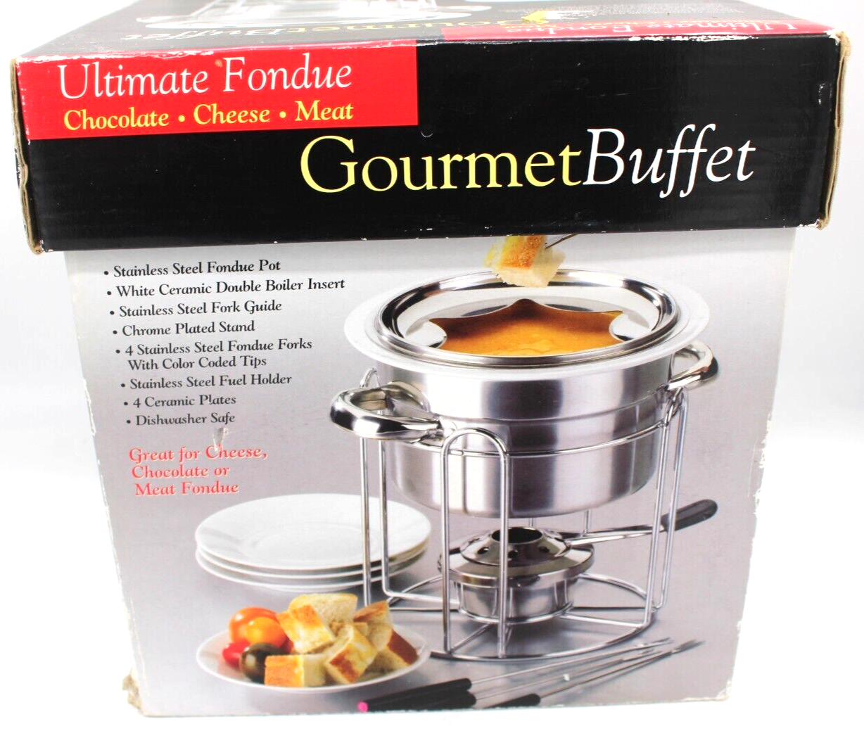 Gourmet Buffet Ultimate Fondue with 2 Fondue Fuel New eBay