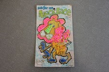 Jouet bazar vintage perle plastique réalisation collier neck Lace lion P117
