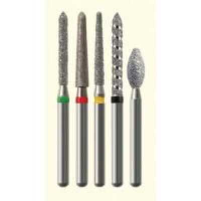 NTI FG #863.010 Fine Grit Diamond Bur, 5 Pack