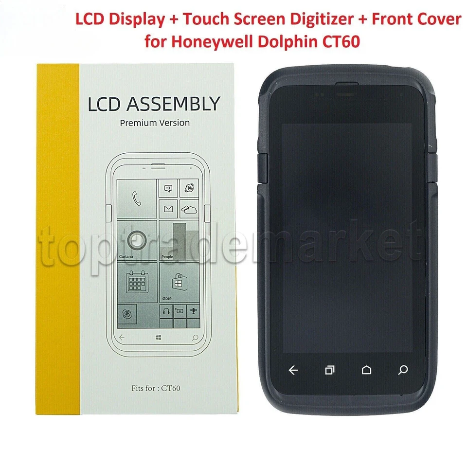 Digitizer LCD Touch Screen+ Front Cover for Honeywell Dolphin CT60 Scanner US - Image 2 of 4