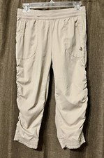 The North Face Girls Aphrodite Motion 2.0 Capri Pants Lightweight Khaki Sz L