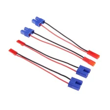 rflaueo 4pcs JST to EC3 Male Female RC Connector Adapter Wire with 20awg 4inc...