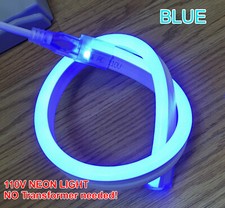 110v Led Neon Strip Light Smd Flexible For Windowsign No Transformer Needed Us