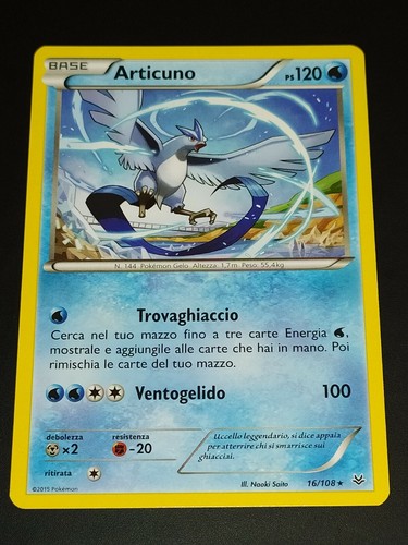 ARTICUNO - 16/108 - FLIEGENDE WUT - ITA - POKEMON