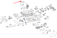 MB GLE W167 Vorderer linker Sitz Innenh&ouml;henverstellung Abdeckung A16791917007P82