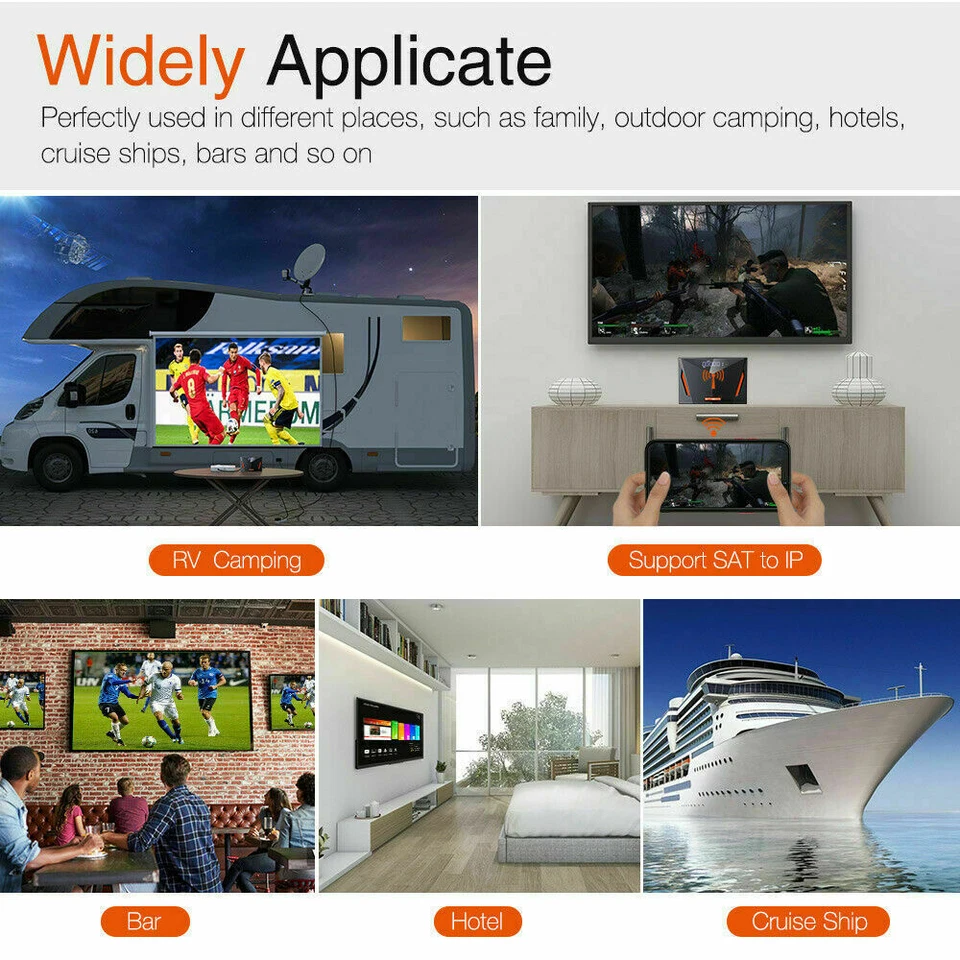 4K UHD FTA DVB-S2/S2X/T2/ATSC-J.83B Satellite TV Receiver Twin Tuner Decoder Box - Image 2 of 4