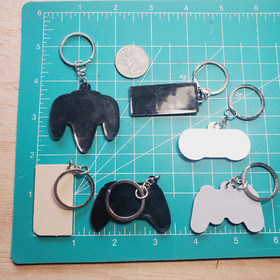 Video game controller keychain set &bull; Retro NES SNES N64 PS Xbox Game Boy